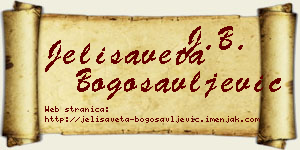 Jelisaveta Bogosavljević vizit kartica